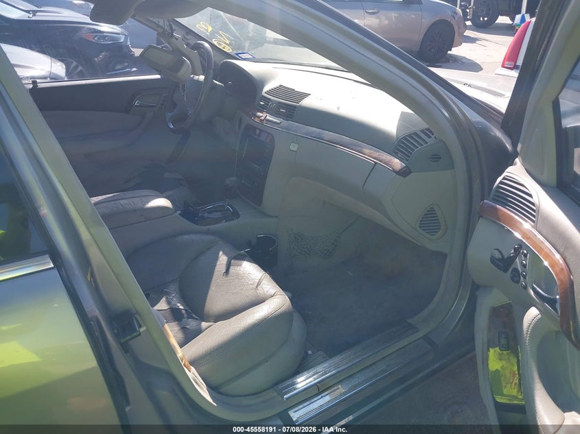 2003 Mercedes-benz S class VIN WDBNG75JX3A327420 IAAI salvage auction — NORMAL WEAR, Original (Texas), sold $25 on 2026-07-29 (photo 5)