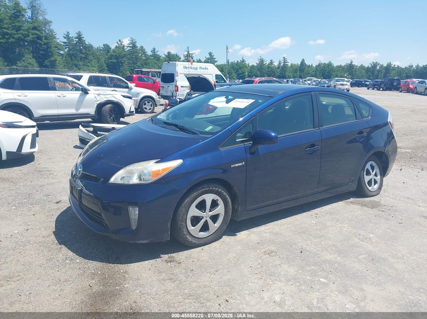 2012 Toyota Prius VIN JTDKN3DUXC1550510 IAAI salvage auction — NORMAL WEAR, Clear (Massachusetts), sold $3,375 on 2026-07-24 (photo 2)