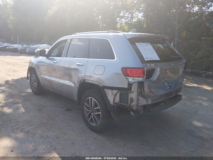 2021 Jeep Grand cherokee VIN 1C4RJFBG3MC618564 IAAI salvage auction — REAR END, Salvage Title, sold $7,200 on 2026-08-01 (photo 3)