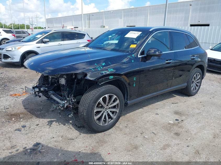 2025 Mercedes-benz Glc VIN W1NKM4GB4SF299609 IAAI salvage auction — FRONT END, Original (Texas), sold $16,100 on 2026-08-21 (photo 2)