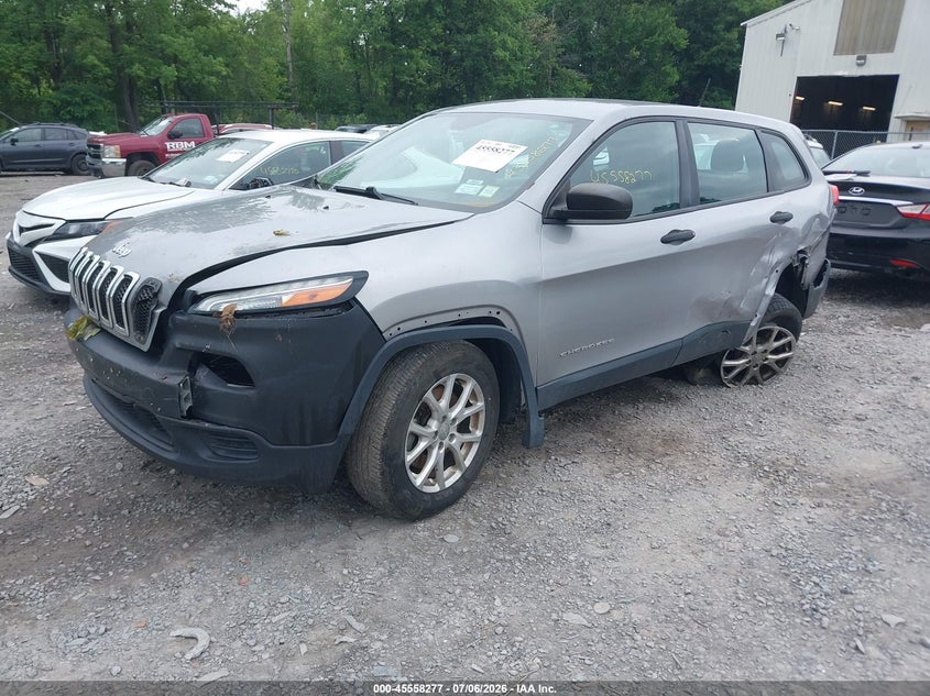 2015 Jeep Cherokee VIN 1C4PJMAB3FW513008 IAAI salvage auction — FRONT & REAR, Mv-907A (New York), sold $325 on 2026-07-26 (photo 2)