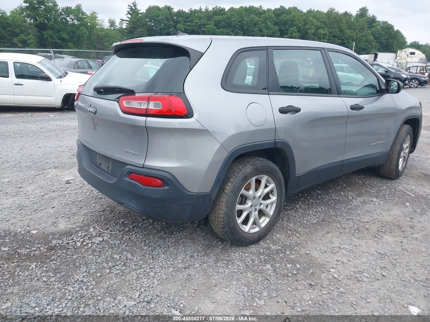 2015 Jeep Cherokee VIN 1C4PJMAB3FW513008 IAAI salvage auction — FRONT & REAR, Mv-907A (New York), sold $825 on 2026-07-28 (photo 4)