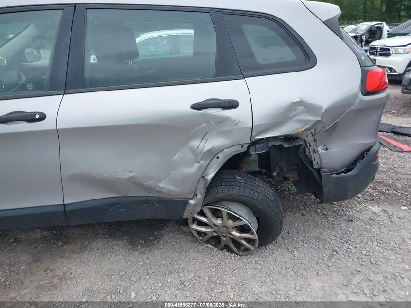 2015 Jeep Cherokee VIN 1C4PJMAB3FW513008 IAAI salvage auction — FRONT & REAR, Mv-907A (New York), sold $325 on 2026-07-26 (photo 6)