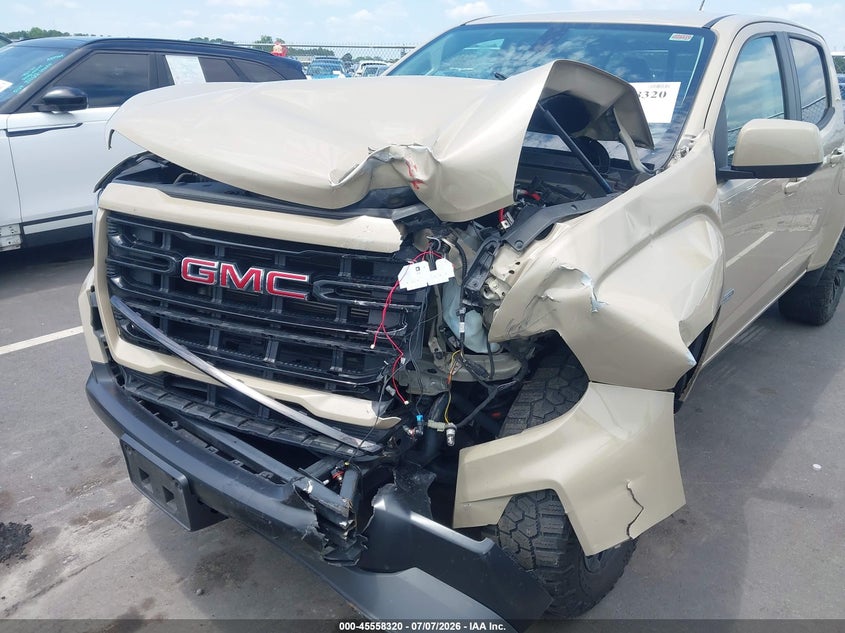 2021 Gmc Canyon VIN 1GTG6CEN8M1173302 IAAI salvage auction — FRONT END, Salvage (North Carolina), sold $6,500 on 2026-07-31 (photo 6)