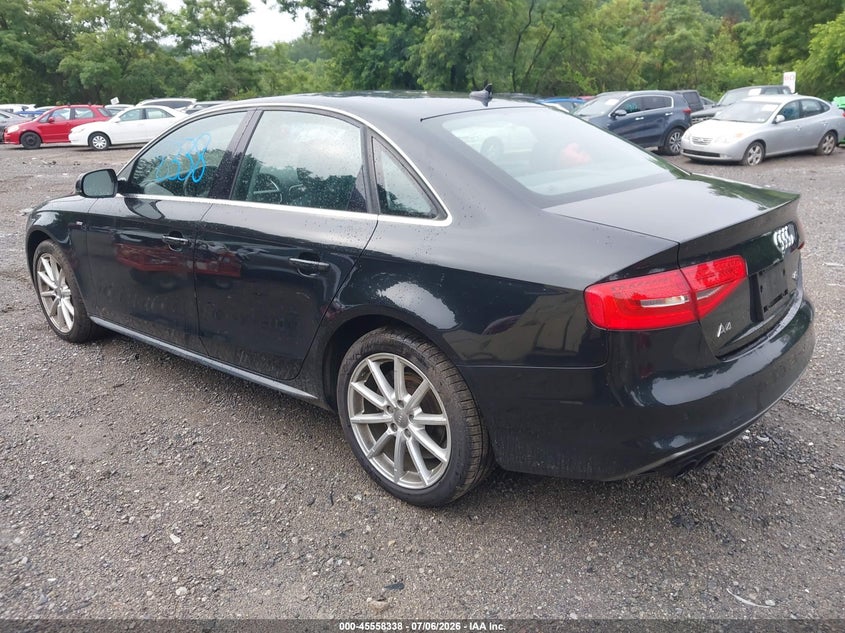 2014 Audi A4 VIN WAUFFAFL2EN001500 IAAI salvage auction — NORMAL WEAR, Clear (Pennsylvania), sold $1,350 on 2026-07-21 (photo 3)