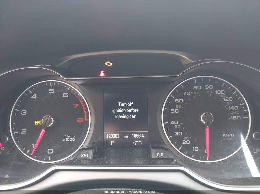 2014 Audi A4 VIN WAUFFAFL2EN001500 IAAI salvage auction — NORMAL WEAR, Clear (Pennsylvania), sold $1,350 on 2026-07-21 (photo 7)