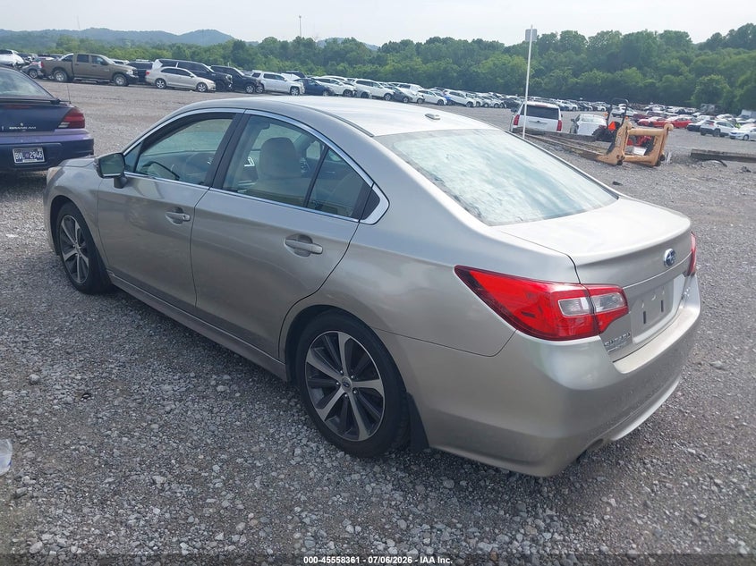 2015 Subaru LEGACY VIN 4S3BNBN69F3058862 IAAI salvage auction — NORMAL WEAR, Clear (Tennessee), sold $2,075 on 2026-07-23 (photo 3)