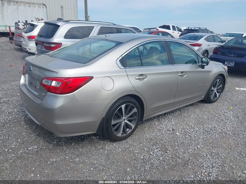 2015 Subaru LEGACY VIN 4S3BNBN69F3058862 IAAI salvage auction — NORMAL WEAR, Clear (Tennessee), sold $2,075 on 2026-07-23 (photo 4)