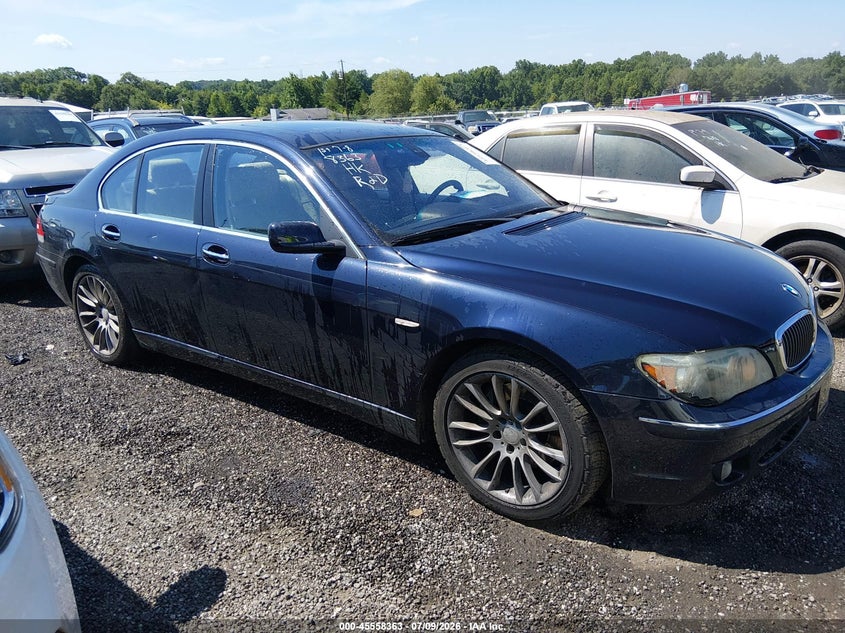 2008 BMW 7 series VIN WBAHL83578DT14147 IAAI salvage auction — NORMAL WEAR, Repossession Paperwork (South Carolina), sold $400 on 2026-08-04 (photo 1)