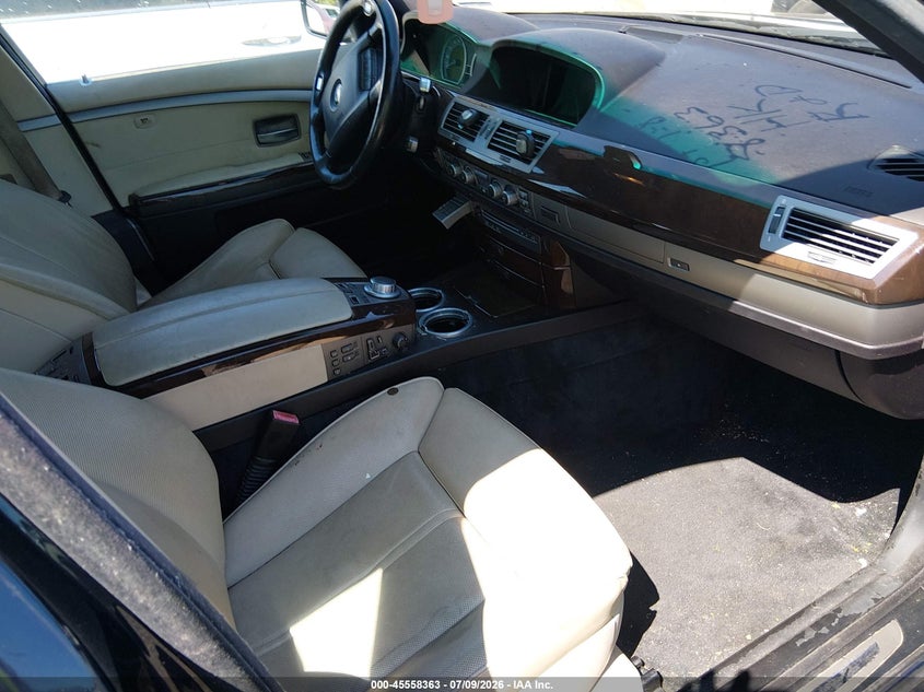 2008 BMW 7 series VIN WBAHL83578DT14147 IAAI salvage auction — NORMAL WEAR, Repossession Paperwork (South Carolina), sold $400 on 2026-08-04 (photo 5)