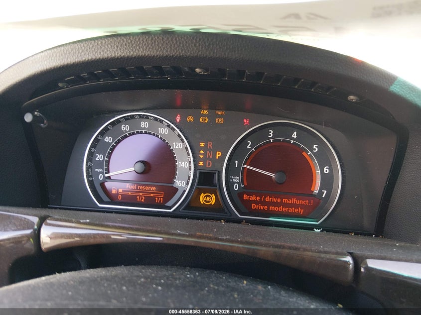 2008 BMW 7 series VIN WBAHL83578DT14147 IAAI salvage auction — NORMAL WEAR, Repossession Paperwork (South Carolina), sold $400 on 2026-08-04 (photo 7)
