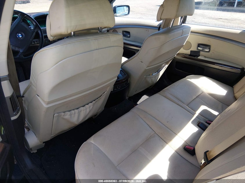 2008 BMW 7 series VIN WBAHL83578DT14147 IAAI salvage auction — NORMAL WEAR, Repossession Paperwork (South Carolina), sold $400 on 2026-08-04 (photo 8)