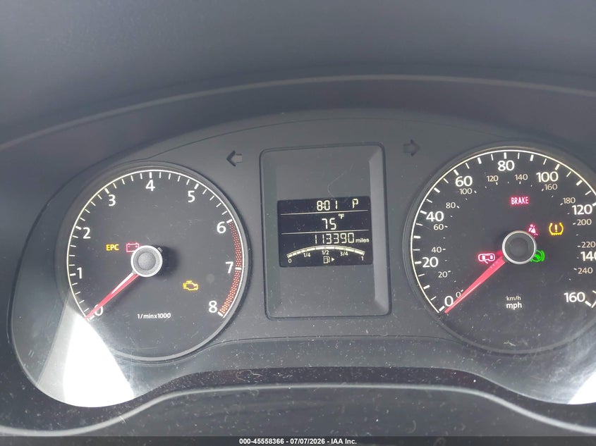 2011 Volkswagen Jetta VIN 3VWDZ7AJ8BM381309 IAAI salvage auction — FRONT END, Salvage (Pennsylvania), sold $550 on 2026-07-31 (photo 7)