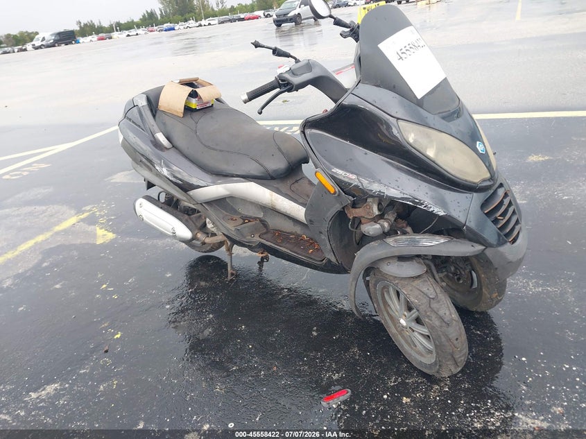2009 Piaggio Mp3 VIN ZAPM479MX95003622 IAAI salvage auction — NORMAL WEAR, Clear (Florida), sold $25 on 2026-07-23 (photo 1)