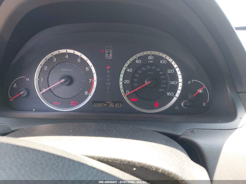 2008 Honda Accord VIN JHMCP26408C047102 IAAI salvage auction — MECHANICAL, Regular (South Dakota), sold $450 on 2026-07-28 (photo 7)
