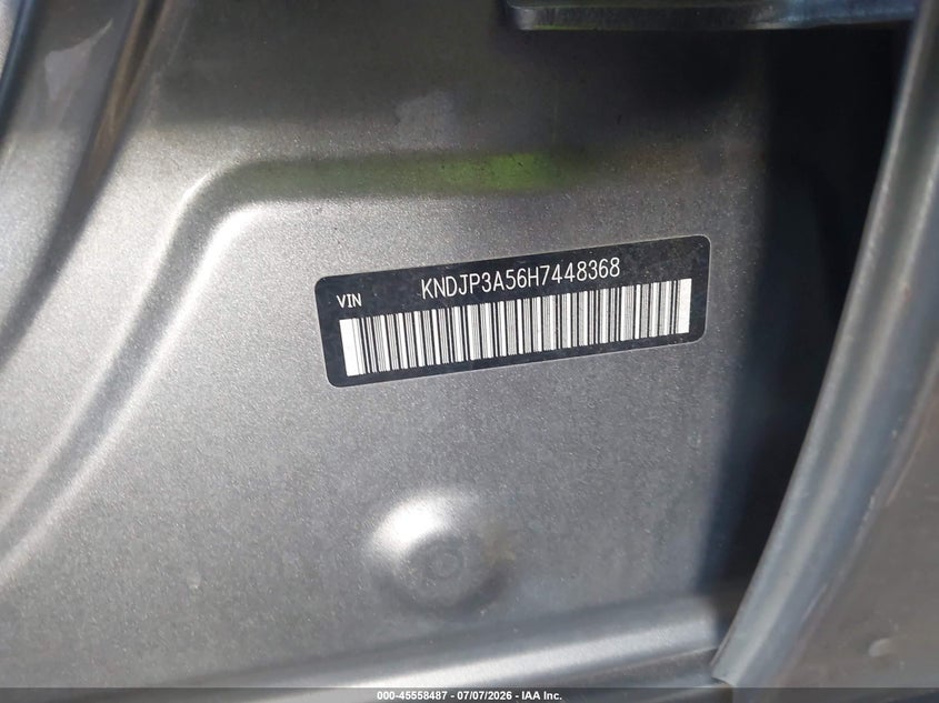 2017 Kia Soul VIN KNDJP3A56H7448368 IAAI salvage auction — FRONT END, Salvage (Georgia), sold $1,900 on 2026-07-31 (photo 9)