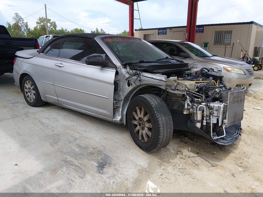 2008 Chrysler Sebring VIN 1C3LC45K08N209182 IAAI salvage auction — FRONT END, Rebuildable (Florida), sold $275 on 2026-07-18 (photo 1)