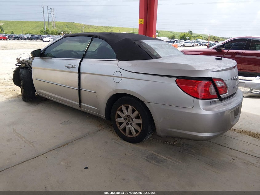 2008 Chrysler Sebring VIN 1C3LC45K08N209182 IAAI salvage auction — FRONT END, Rebuildable (Florida), sold $275 on 2026-07-18 (photo 3)