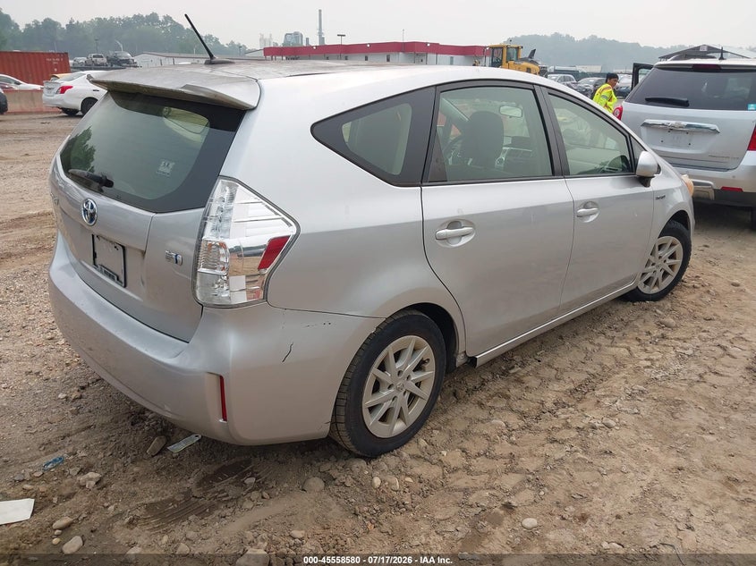 2013 Toyota Prius v VIN JTDZN3EU4D3210398 IAAI salvage auction — NORMAL WEAR, Clear-Dealer Only (West Virginia), sold $1,450 on 2026-07-23 (photo 4)