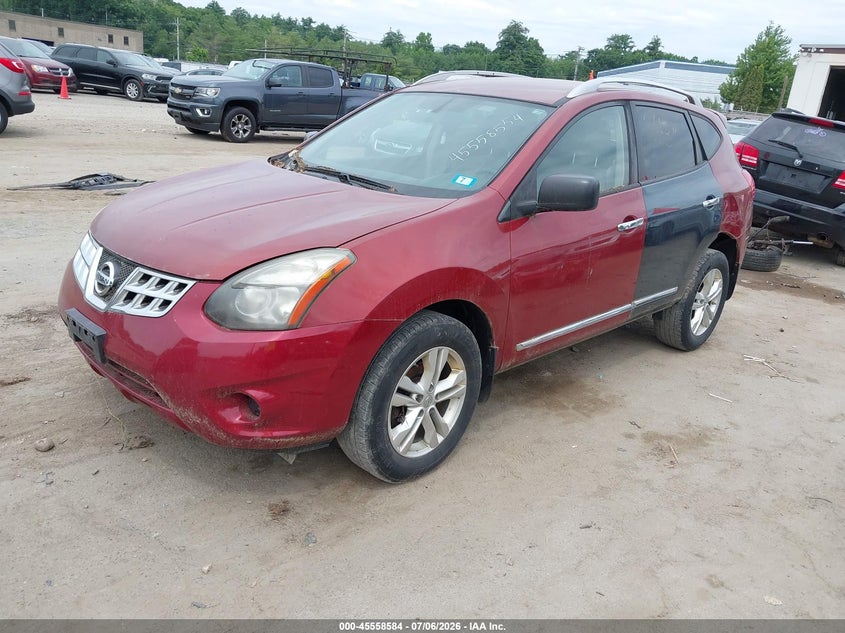 2015 Nissan Rogue VIN JN8AS5MV8FW763217 IAAI salvage auction — NORMAL WEAR, Original (New Hampshire), sold $300 on 2026-07-29 (photo 2)