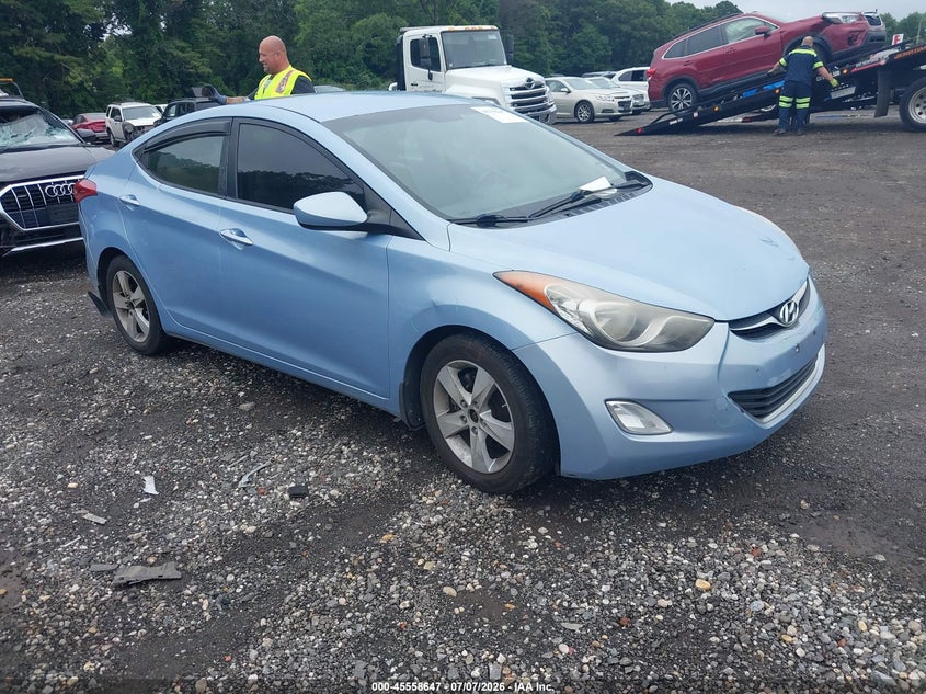 2012 Hyundai Elantra VIN KMHDH4AE7CU310893 IAAI salvage auction — REAR END, Mv-907A (New York), sold $750 on 2026-07-21 (photo 1)