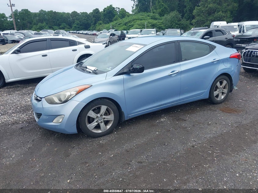 2012 Hyundai Elantra VIN KMHDH4AE7CU310893 IAAI salvage auction — REAR END, Mv-907A (New York), sold $750 on 2026-07-21 (photo 2)
