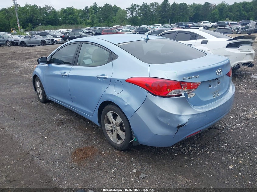 2012 Hyundai Elantra VIN KMHDH4AE7CU310893 IAAI salvage auction — REAR END, Mv-907A (New York), sold $750 on 2026-07-21 (photo 3)