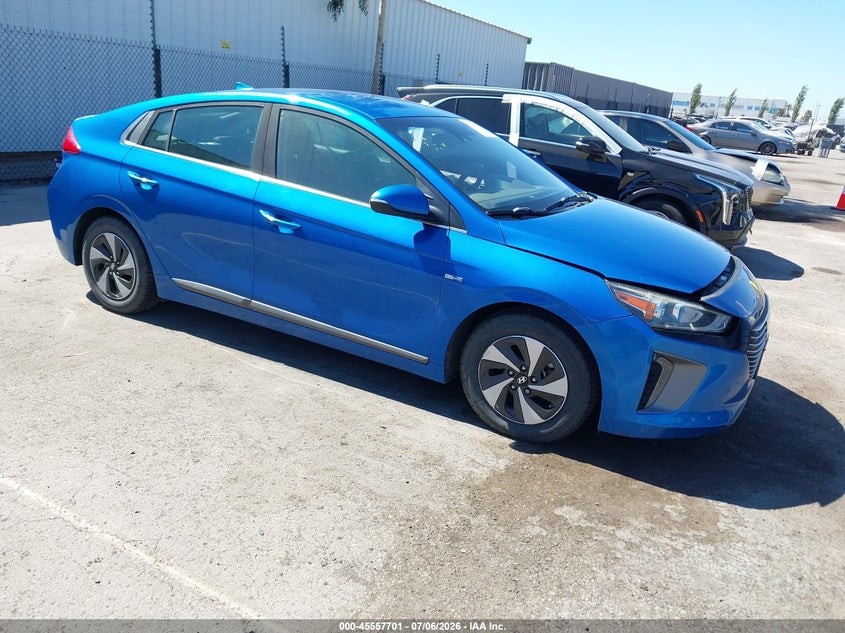 2018 Hyundai Ioniq VIN KMHC75LC1JU061665 IAAI salvage auction — LEFT FRONT, Salvage (California), sold $775 on 2026-07-29 (photo 1)