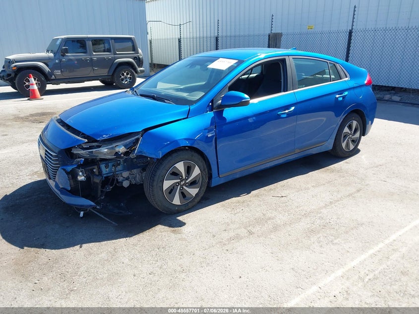 2018 Hyundai Ioniq VIN KMHC75LC1JU061665 IAAI salvage auction — LEFT FRONT, Salvage (California), sold $775 on 2026-07-29 (photo 2)