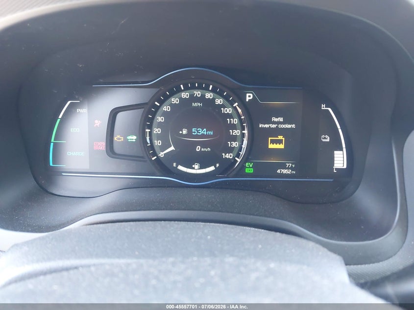 2018 Hyundai Ioniq VIN KMHC75LC1JU061665 IAAI salvage auction — LEFT FRONT, Salvage (California), sold $775 on 2026-07-29 (photo 7)