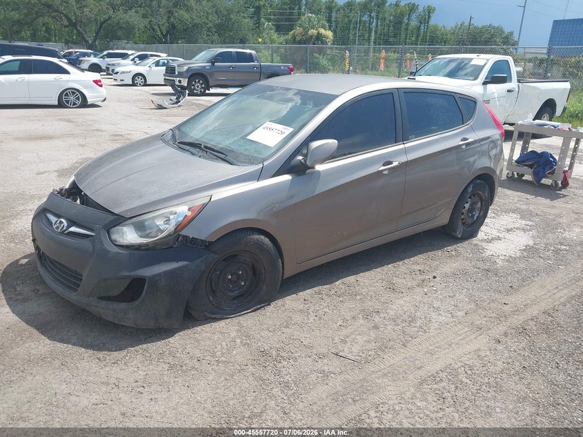 2014 Hyundai Accent VIN KMHCT5AE7EU145804 IAAI salvage auction — FRONT END, Clear (Florida), sold $375 on 2026-07-29 (photo 2)