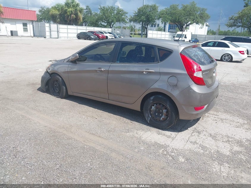 2014 Hyundai Accent VIN KMHCT5AE7EU145804 IAAI salvage auction — FRONT END, Clear (Florida), sold $375 on 2026-07-29 (photo 3)
