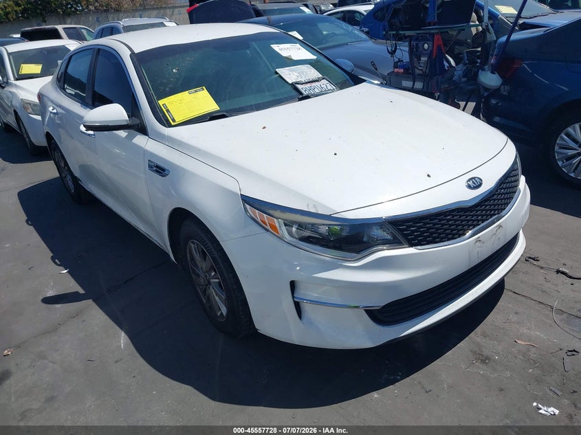 2018 Kia Optima VIN 5XXGT4L32JG229332 IAAI salvage auction — VANDALISM, Wait Title, sold $1,800 on 2026-08-21 (photo 1)