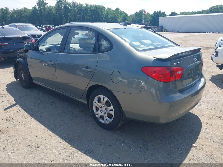 2009 Hyundai Elantra VIN KMHDU46D59U757937 IAAI salvage auction — LEFT FRONT, Clear (Massachusetts), sold $450 on 2026-07-12 (photo 3)