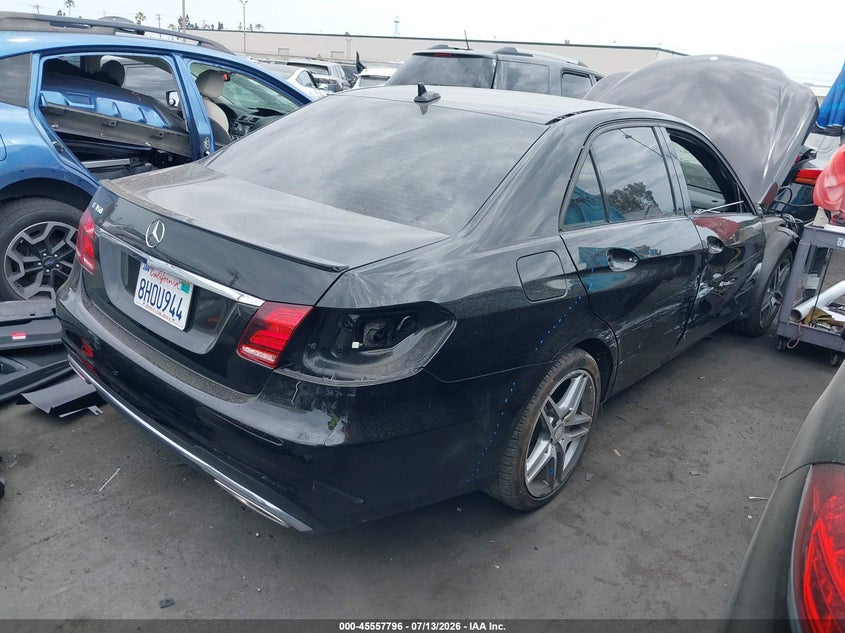 2016 Mercedes-benz E-klasse VIN WDDHF5KBXGB289194 IAAI salvage auction — RIGHT FRONT, Salvage Certificate (California), sold $2,500 on 2026-07-22 (photo 4)