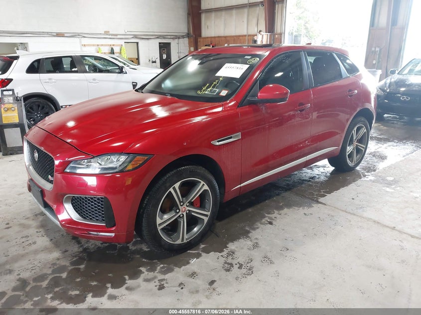 2019 Jaguar F-pace VIN SADCM2FVXKA392776 IAAI salvage auction — NORMAL WEAR, Clear (New York), sold $4,000 on 2026-07-22 (photo 2)