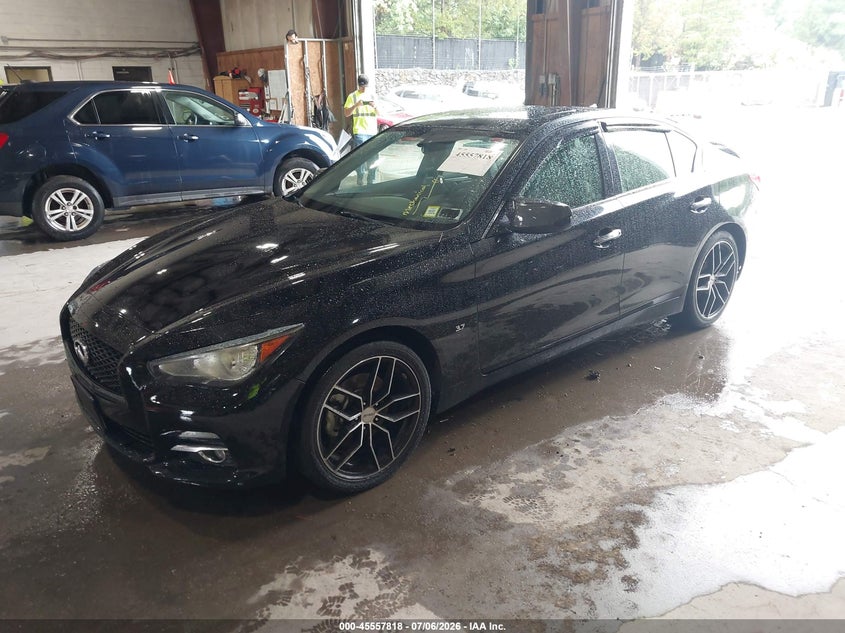 2015 Infiniti Q50 VIN JN1BV7AR5FM421605 IAAI salvage auction — NORMAL WEAR, Clear (New York), sold $3,425 on 2026-07-29 (photo 2)
