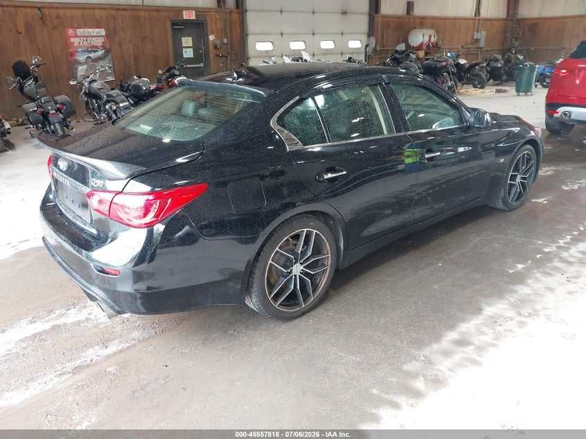 2015 Infiniti Q50 VIN JN1BV7AR5FM421605 IAAI salvage auction — NORMAL WEAR, Clear (New York), sold $3,425 on 2026-07-29 (photo 4)