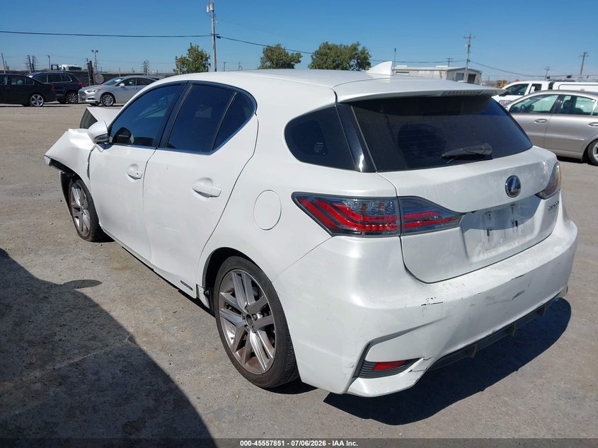 2014 Lexus Ct VIN JTHKD5BH4E2208468 IAAI salvage auction — FRONT END, Salvage Title, sold $2,350 on 2026-07-30 (photo 3)