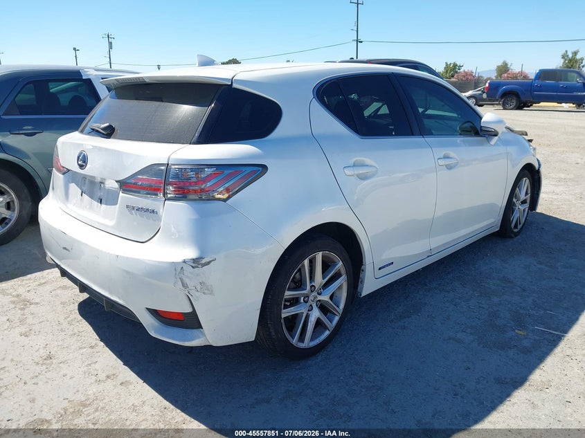 2014 Lexus Ct VIN JTHKD5BH4E2208468 IAAI salvage auction — FRONT END, Salvage Title, sold $2,350 on 2026-07-30 (photo 4)