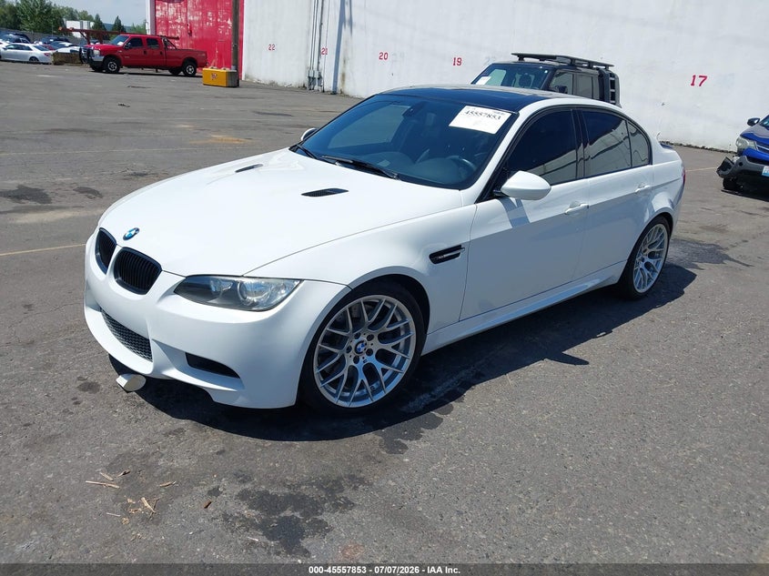 2011 BMW M3 VIN WBSPM9C54BE202935 IAAI salvage auction — RIGHT REAR, Salvage (Oregon), sold $17,300 on 2026-08-27 (photo 2)