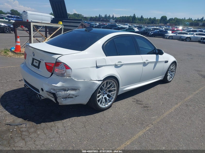 2011 BMW M3 VIN WBSPM9C54BE202935 IAAI salvage auction — RIGHT REAR, Salvage (Oregon), sold $17,300 on 2026-08-27 (photo 4)