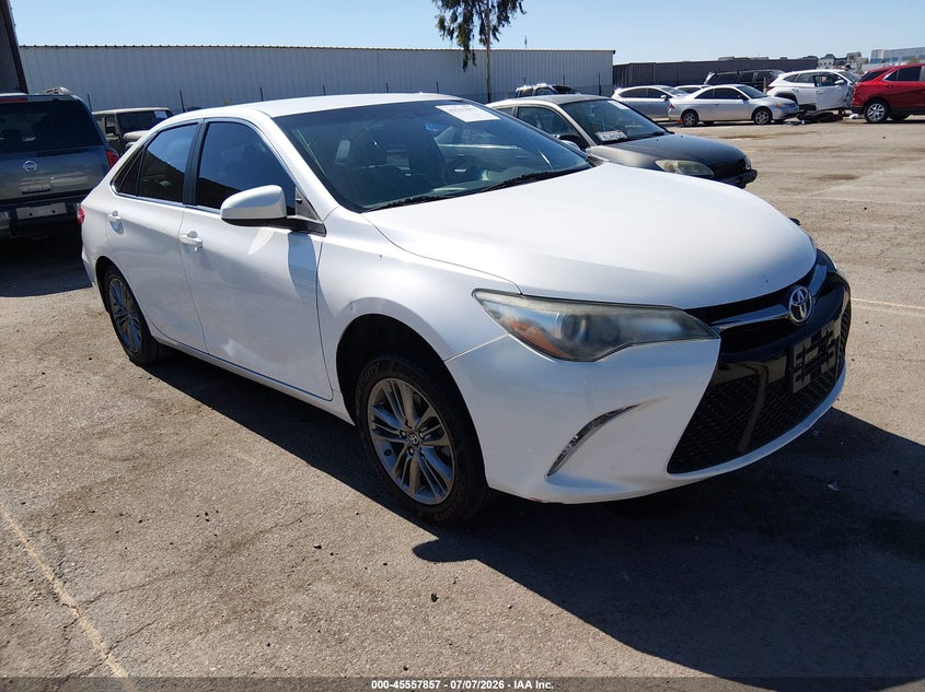 2016 Toyota Camry VIN 4T1BF1FKXGU256201 IAAI salvage auction — LEFT FRONT, Salvage (California), sold $25 on 2026-07-28 (photo 1)