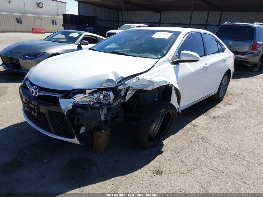 2016 Toyota Camry VIN 4T1BF1FKXGU256201 IAAI salvage auction — LEFT FRONT, Salvage (California), sold $25 on 2026-07-28 (photo 2)