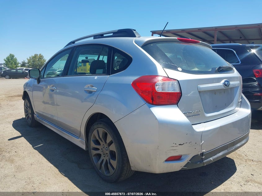 2012 Subaru Impreza VIN JF1GPAL67CG215148 IAAI salvage auction — FRONT & REAR, Salvage (California), sold $975 on 2026-07-28 (photo 3)