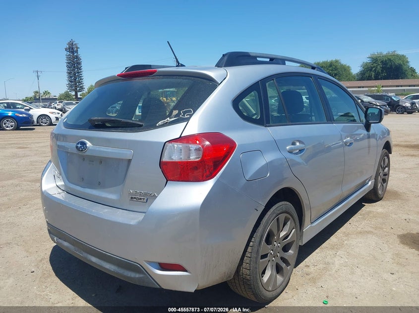 2012 Subaru Impreza VIN JF1GPAL67CG215148 IAAI salvage auction — FRONT & REAR, Salvage (California), sold $975 on 2026-07-28 (photo 4)