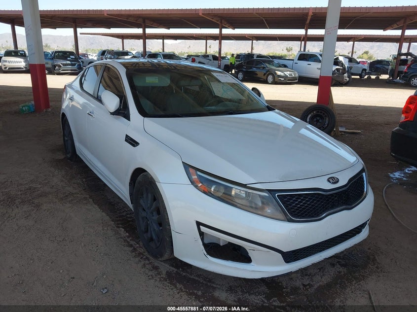 2015 Kia Optima VIN KNAGM4A78F5616849 IAAI salvage auction — NORMAL WEAR, Clear (Arizona), sold $125 on 2026-07-21 (photo 1)
