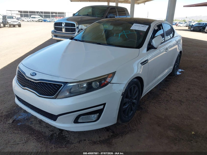 2015 Kia Optima VIN KNAGM4A78F5616849 IAAI salvage auction — NORMAL WEAR, Clear (Arizona), sold $125 on 2026-07-21 (photo 2)