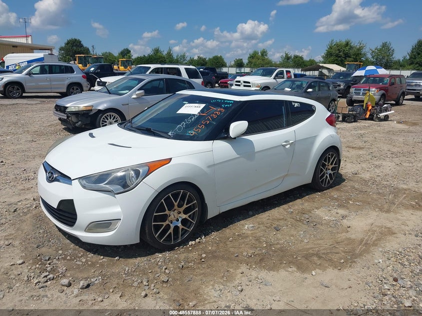 2012 Hyundai Veloster VIN KMHTC6AD4CU026201 IAAI salvage auction — NORMAL WEAR, Repossession Paperwork (Georgia), sold $50 on 2026-07-30 (photo 2)
