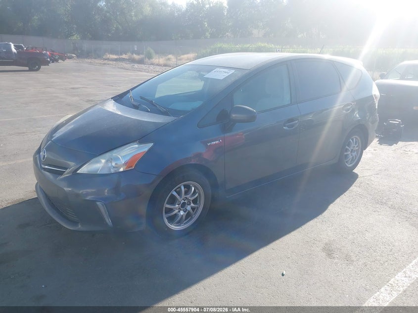 2013 Toyota Prius v VIN JTDZN3EU0D3191817 IAAI salvage auction — NORMAL WEAR, Clear (Utah), sold $825 on 2026-07-23 (photo 2)